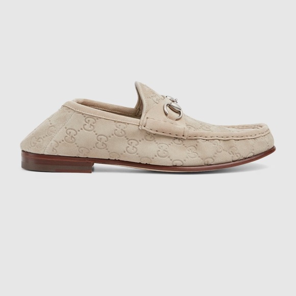 Gucci Men's Horsebit 1953 Loafer Oatmeal Size 10 MSRP $1,050 - Picture 1 of 11